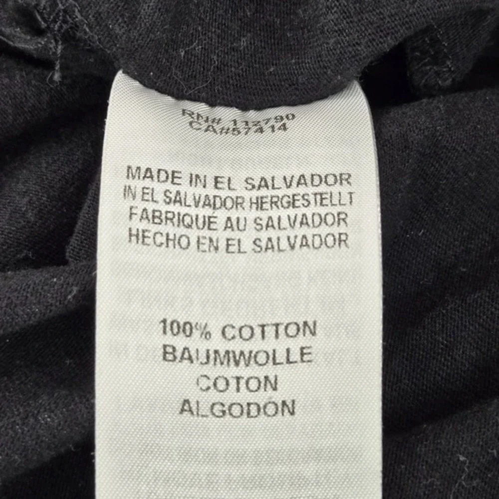 True Religion Men Shirt M Black Graphic Print Fall‎ Winter Music Tour Logo